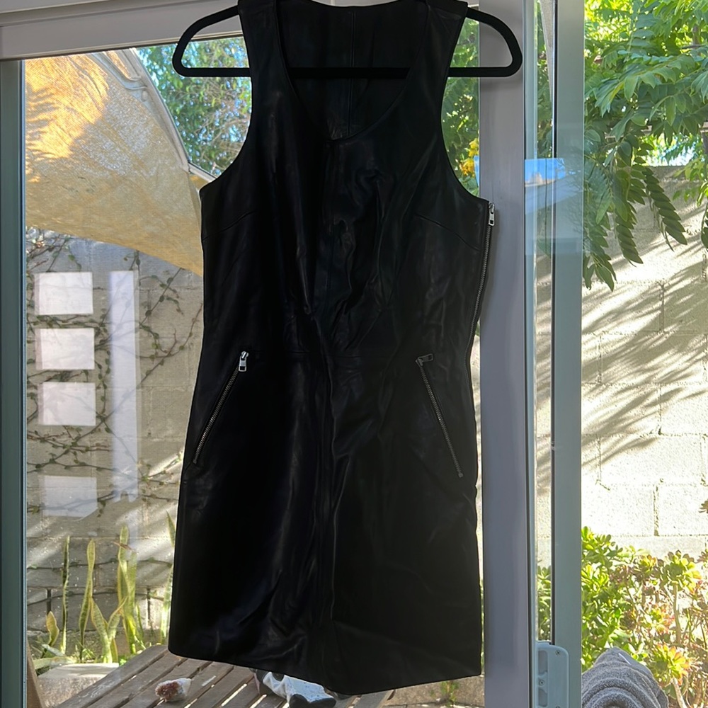 NWT Calvin Klein Jeans leather dress